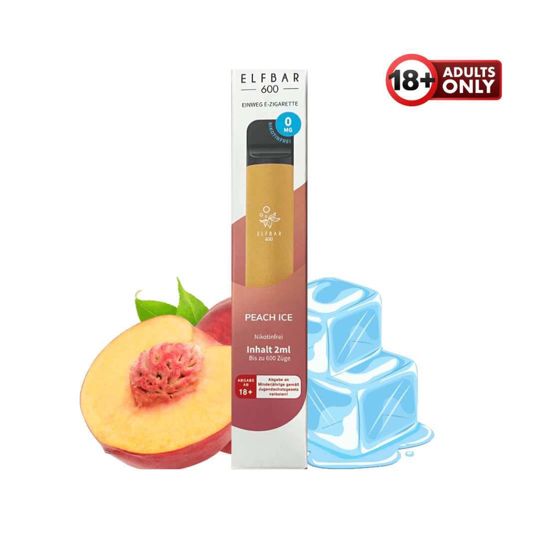Elf Bar 600 Peach Ice nikotinfrei - günstig kaufen bei SwiftGoods4u