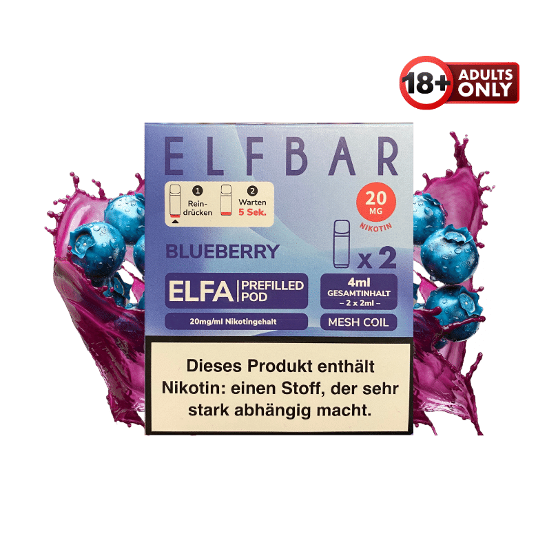 Elfbar ELFA Blueberry Pods | ab 6,69 gnstig kaufen | Blaubeere Elfbar ELFA Blueberry Pods | ab 6,69 gnstig kaufen | Blaubeere