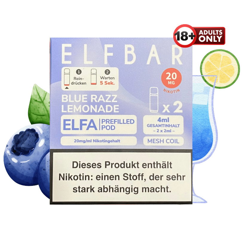 Elfbar ELFA Blue Razz Lemonade Pods | ab 6,69 gnstig kaufen
