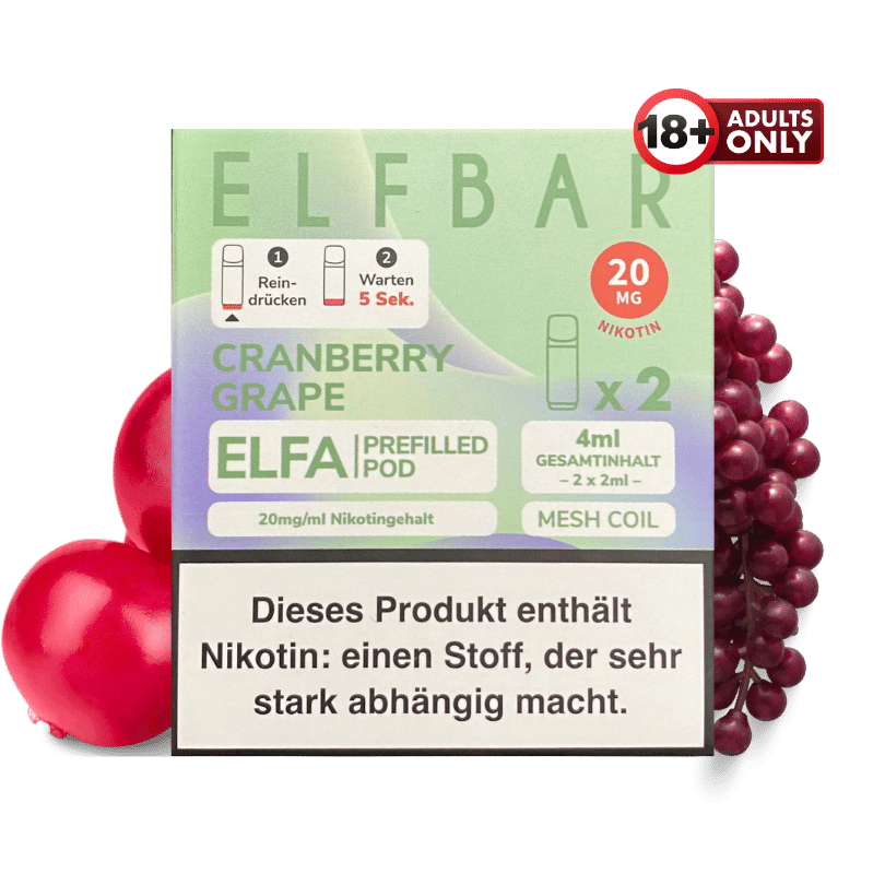 Elfbar ELFA Cranberry Grape Pods - günstig kaufen bei SwiftGoods4u