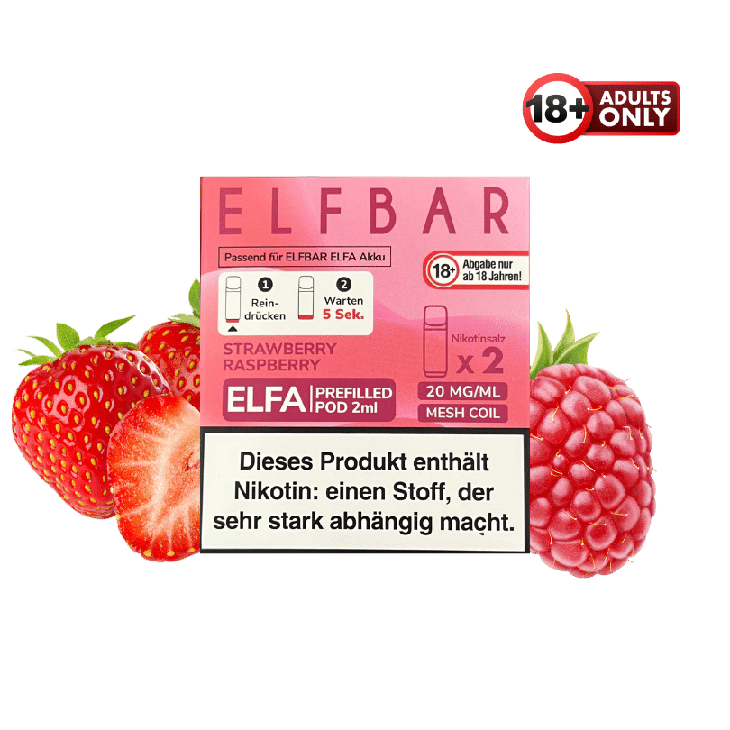 Elfbar ELFA Strawberry Raspberry Pods - günstig kaufen bei SwiftGoods4u