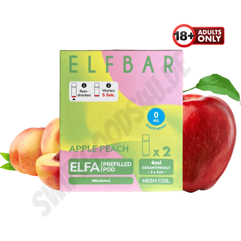 Elfbar ELFA Pods Nikotinfrei Apple Peach - günstig kaufen bei SwiftGoods4u