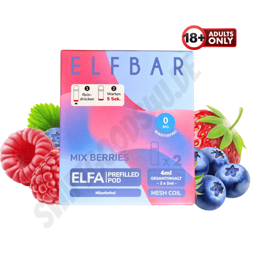 Elfbar ELFA Pods Nikotinfrei Mix Berries - günstig kaufen bei SwiftGoods4u