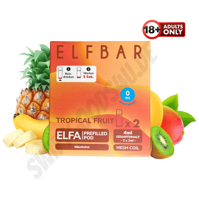 Elfbar ELFA Pods Nikotinfrei Tropical Fruit - günstig kaufen bei SwiftGoods4u