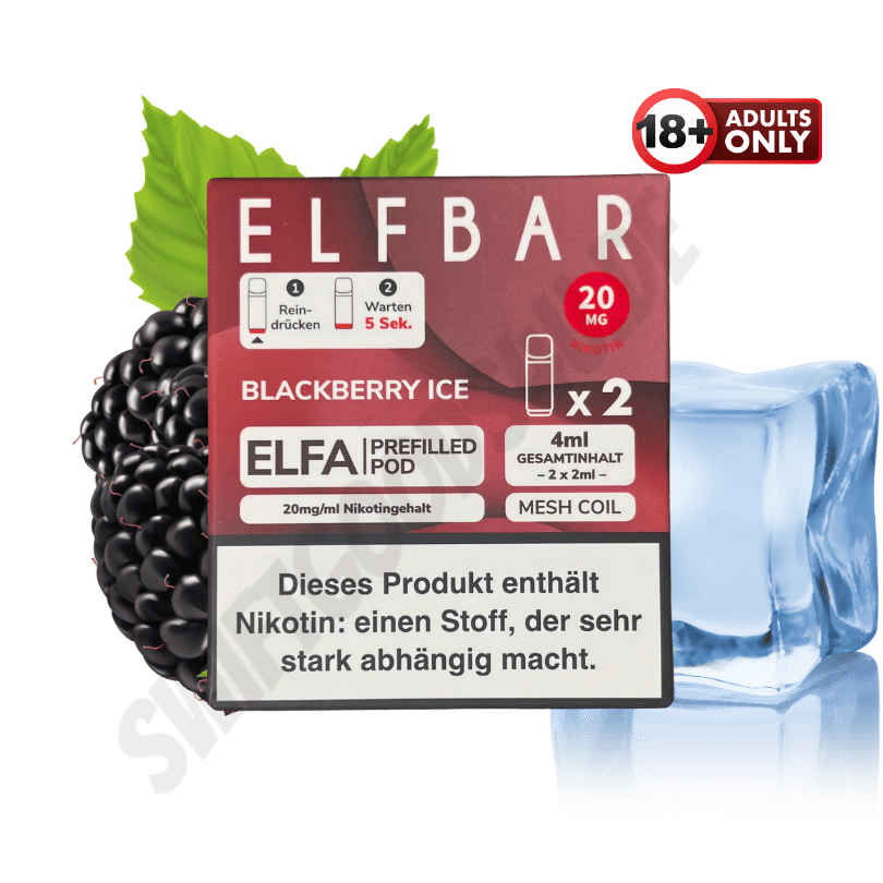Elfbar ELFA Blackberry Ice Pods | ab 6,69 gnstig kaufen | 2er Elfbar ELFA Blackberry Ice Pods | ab 6,69 gnstig kaufen | 2er