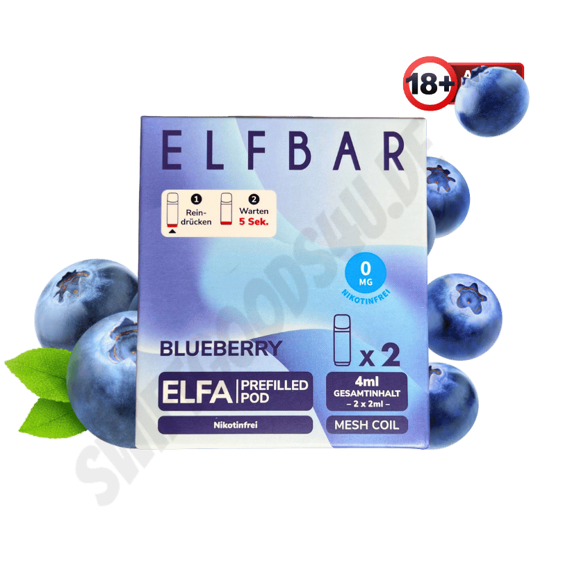 Elfbar ELFA Pods Nikotinfrei Blueberry - günstig kaufen bei SwiftGoods4u