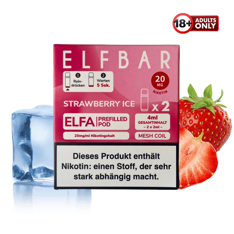Elfbar ELFA Strawberry Ice Pods - günstig kaufen bei SwiftGoods4u