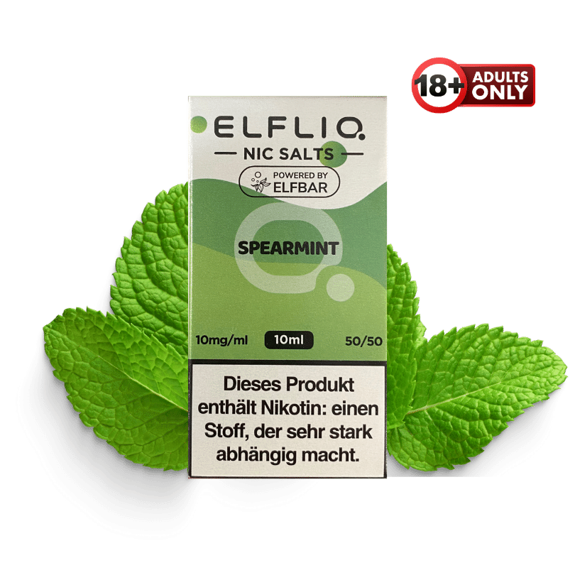 elfbar elfa master akku ELFLIQ ohne Nikotin NIKOTINFREI 0MG/ML ELFBAR LIQUID Spearmint Minze –  davinci-shisha.de main image 0