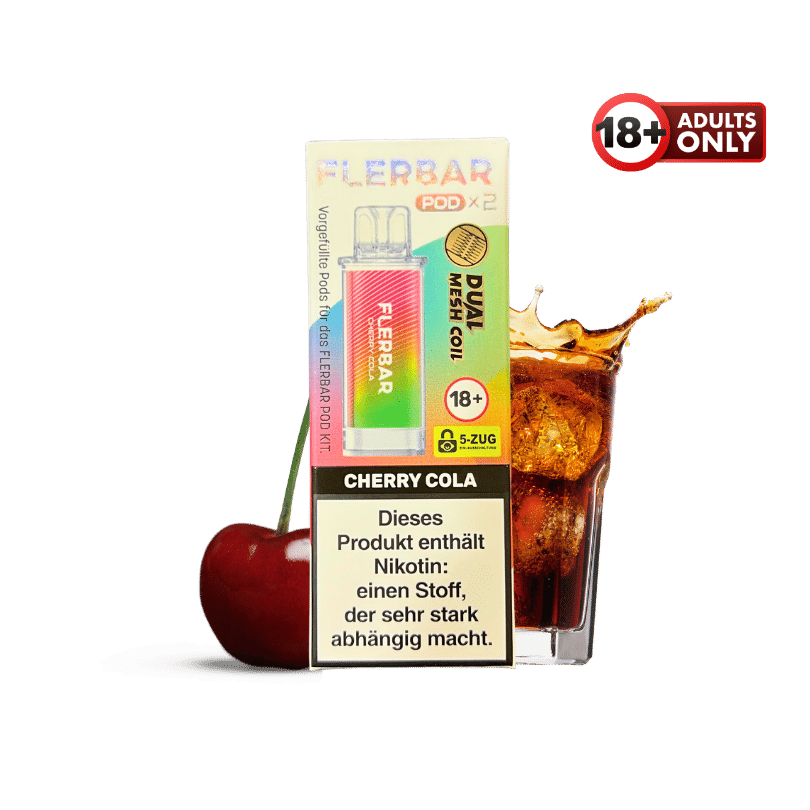 Flerbar Cherry Cola Pods | ab 8,30 gnstig kaufen | Doppelpack Flerbar Cherry Cola Pods | ab 8,30 gnstig kaufen | Doppelpack