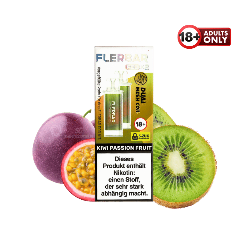 Flerbar Kiwi Passion Fruit Pods - günstig kaufen bei SwiftGoods4u