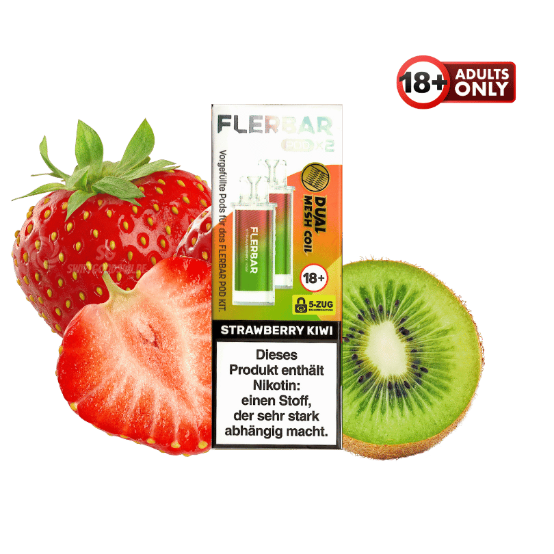Flerbar Strawberry Kiwi Pods - günstig kaufen bei SwiftGoods4u