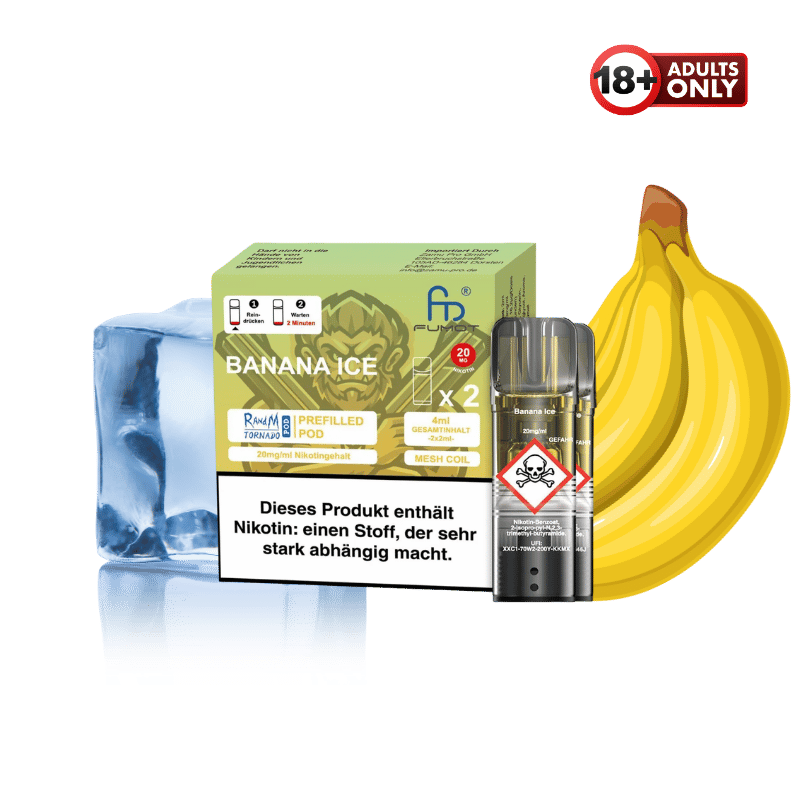 RandM Tornado Pods Banana Ice by Fumot - günstig kaufen bei SwiftGoods4u