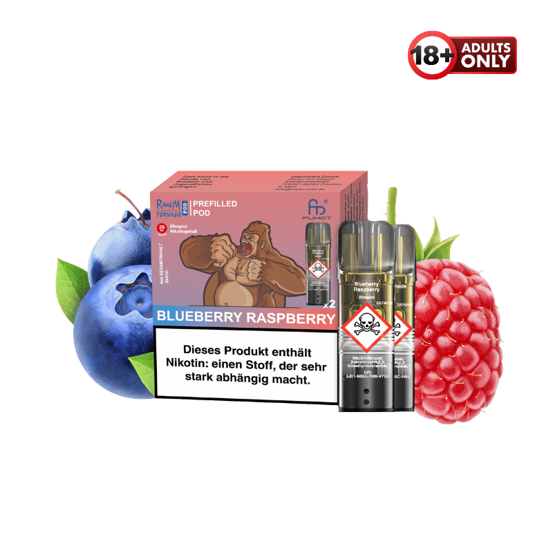 RandM Tornado Pods Blueberry Raspberry by Fumot - günstig kaufen bei SwiftGoods4u
