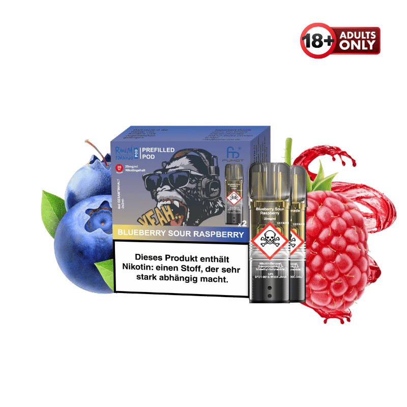 RandM Tornado Pods Blueberry Sour Raspberry by Fumot - günstig kaufen bei SwiftGoods4u