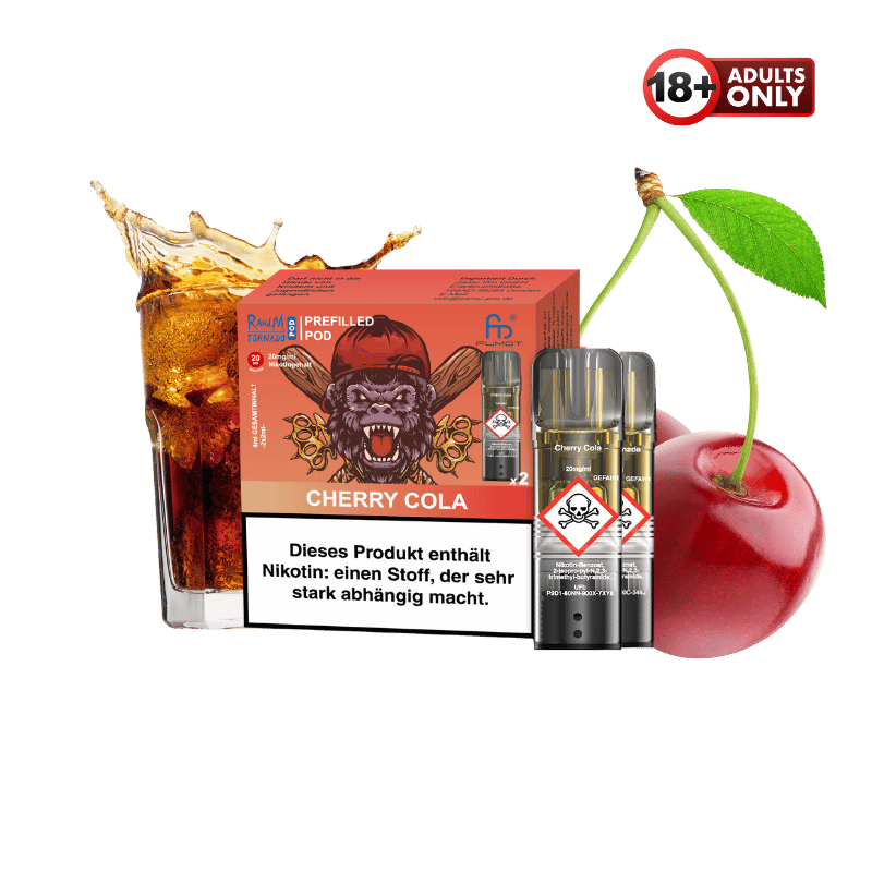 RandM Tornado Pods Cherry Cola by Fumot - günstig kaufen bei SwiftGoods4u