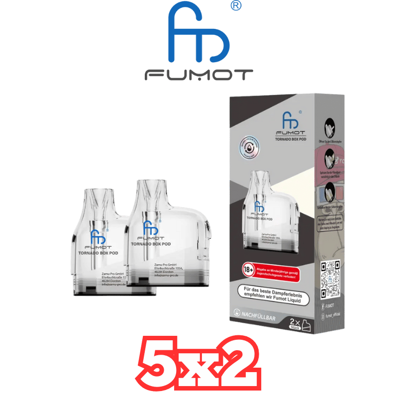 10x Fumot Tornado Digital Box Leerpod Bundle