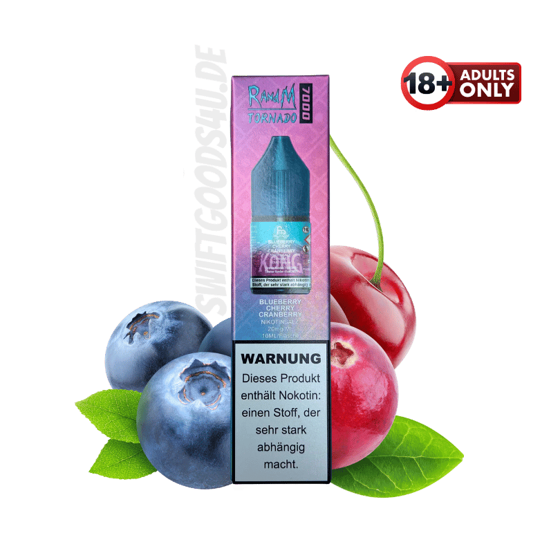 Fumot RandM Tornado 7000 Liquid Blueberry Cherry Cranberry - günstig kaufen bei SwiftGoods4u