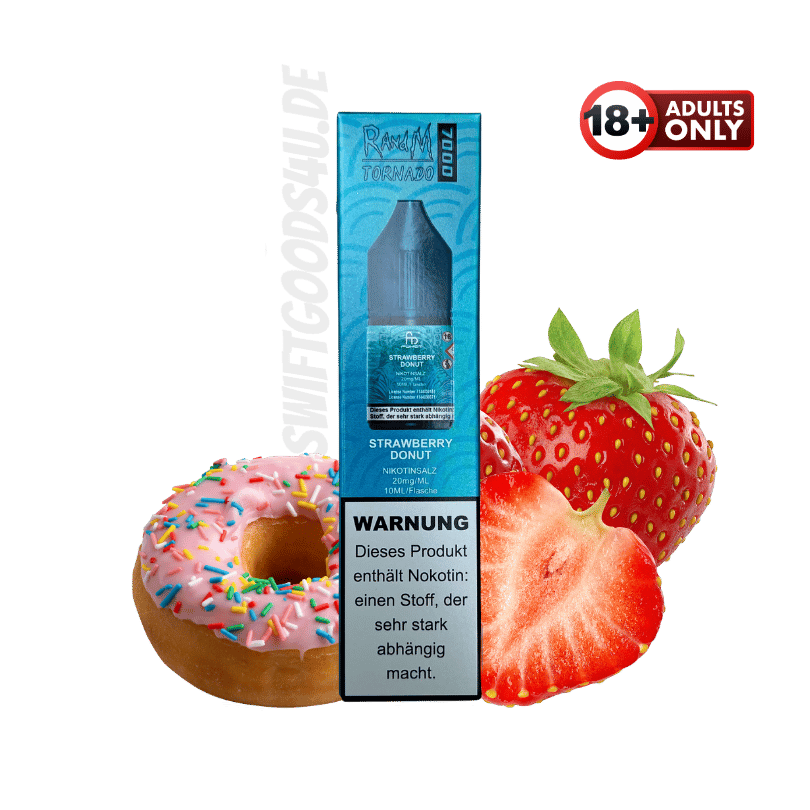 Fumot RandM Tornado 7000 Liquid Strawberry Donut - günstig kaufen bei SwiftGoods4u