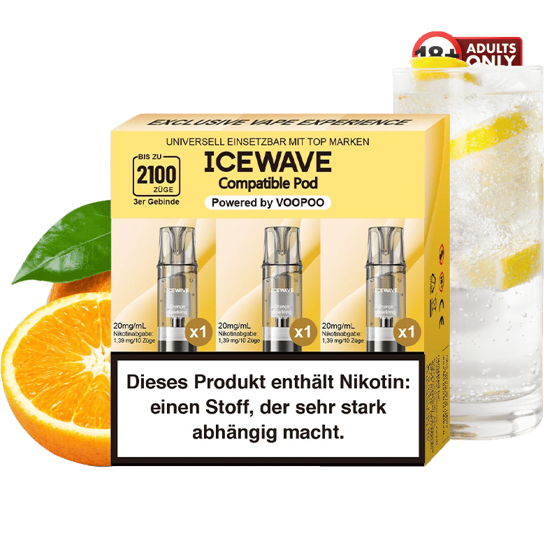 Icewave Pods Orange Sparkling Water