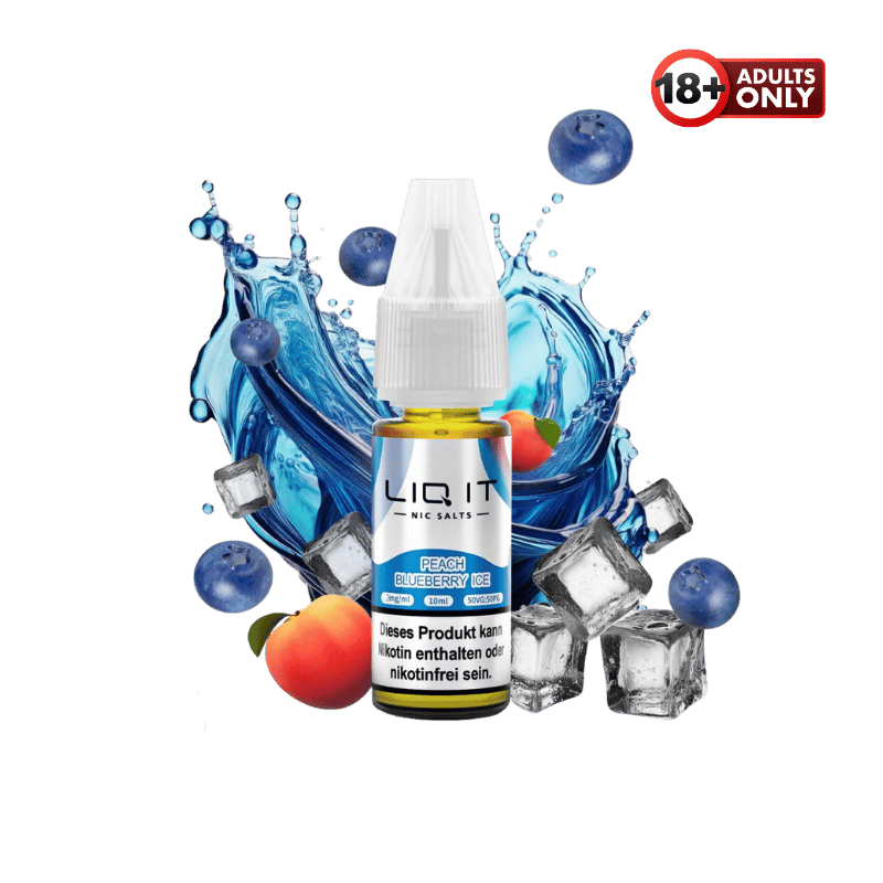 LIQ IT Liquid Peach Blueberry Ice Nikotinfrei - günstig kaufen bei SwiftGoods4u