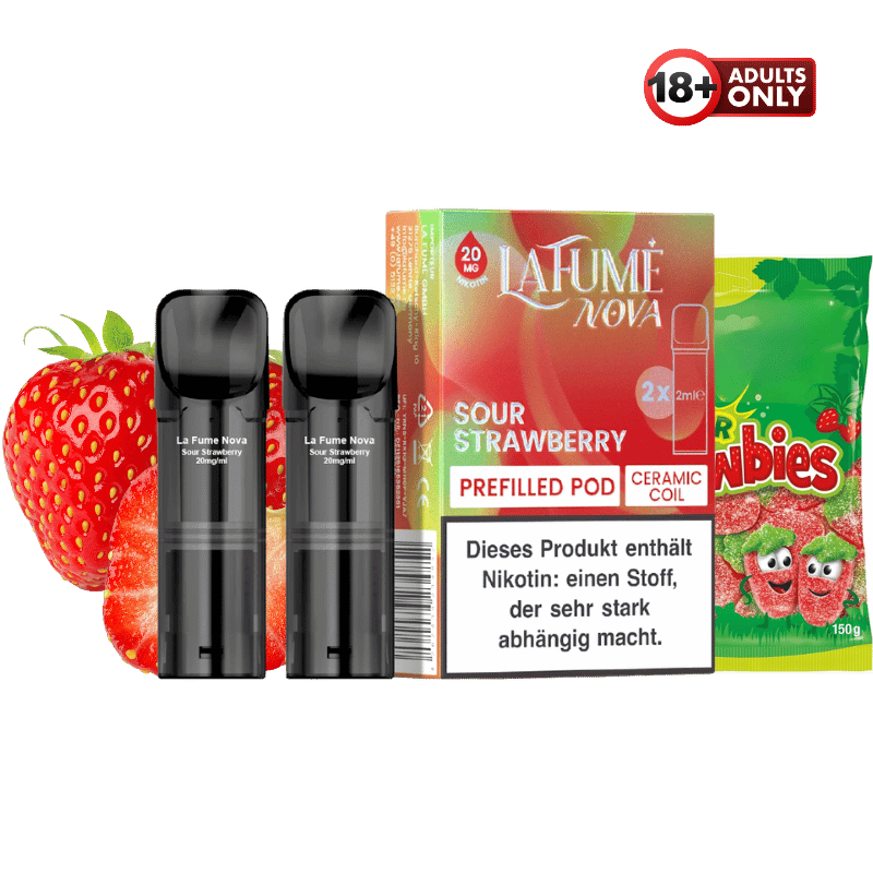 La Fume Nova Pods Sour Strawberry - günstig kaufen bei SwiftGoods4u