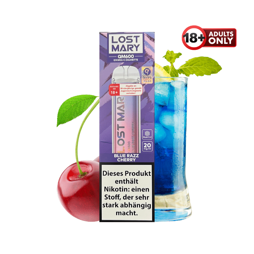 Blue Razz Lost Mary 35k Elfbar Lost Mary WAVI Blue Razz Lemonade 20mg  Nikotin 2er Pack Lost Mary Blue Razz Dragon Fruit