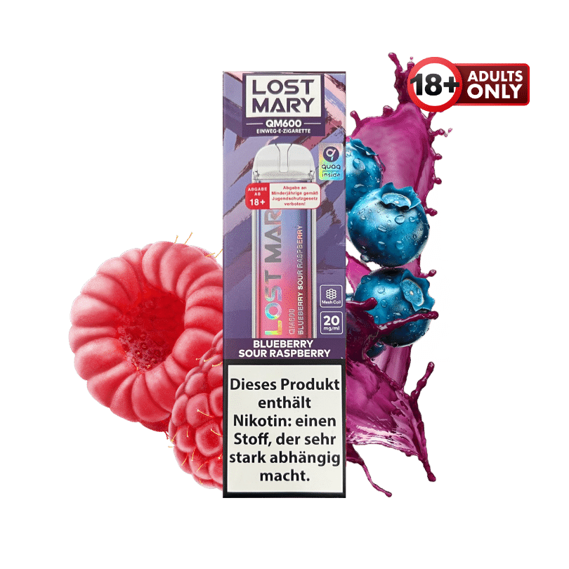 Lost Mary QM600 Blueberry Sour Raspberry - günstig kaufen bei SwiftGoods4u
