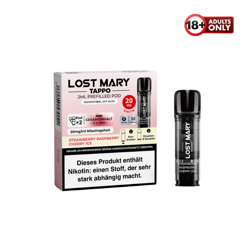 Lost Mary Pods Strawberry Raspberry Cherry Ice - günstig kaufen bei SwiftGoods4u