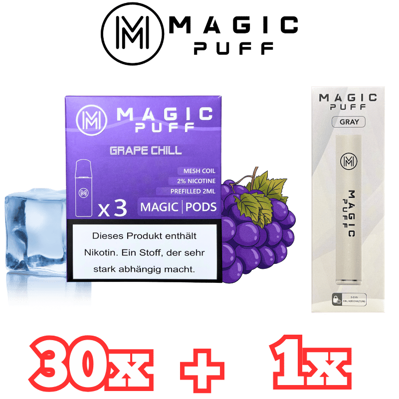 30x Magic Puff Pods + Pod Akku Bundle - 5 Sorten - günstig kaufen bei SwiftGoods4u
