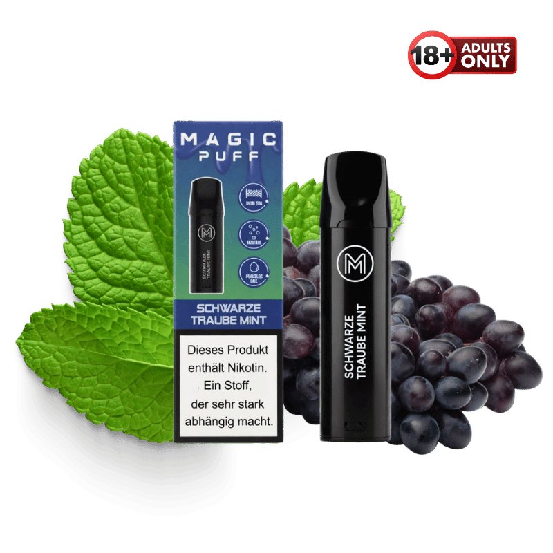 Magic Puff Schwarze Traube Mint Pod - günstig kaufen bei SwiftGoods4u