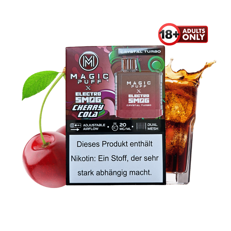 Magic Puff Crystal Turbo Cherry Cola - günstig kaufen bei SwiftGoods4u