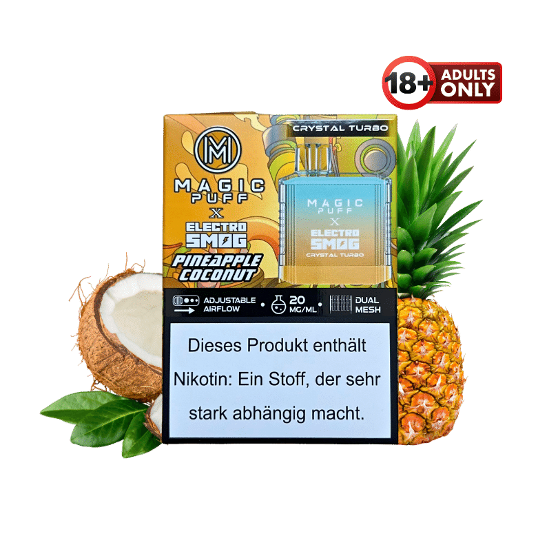 Magic Puff Crystal Turbo Pineapple Coconut - günstig kaufen bei SwiftGoods4u