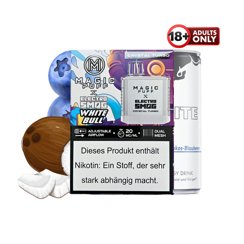 Magic Puff Crystal Turbo White Bull - günstig kaufen bei SwiftGoods4u