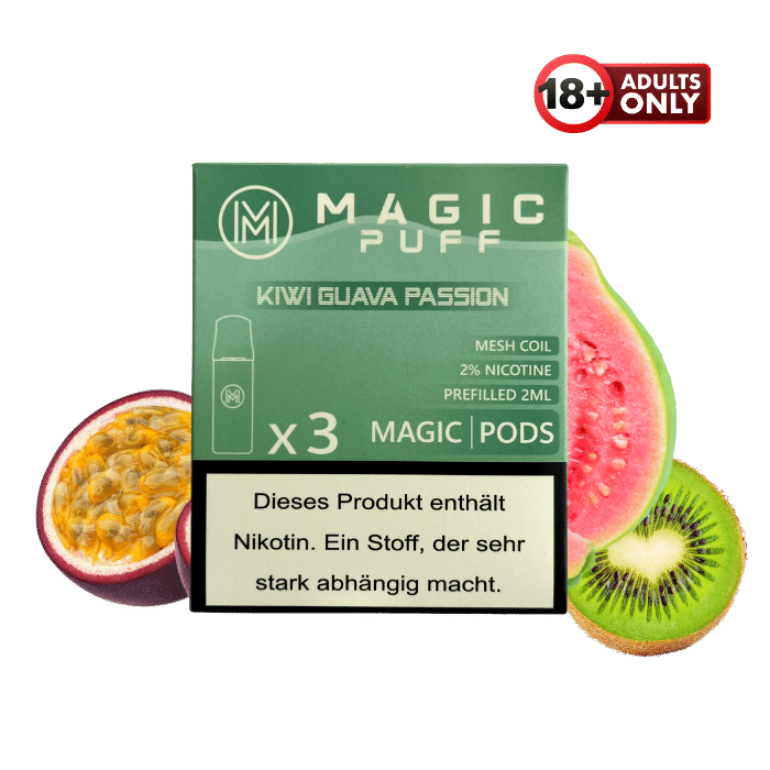 Magic Puff Kiwi Guava Passion Pods - günstig kaufen bei SwiftGoods4u