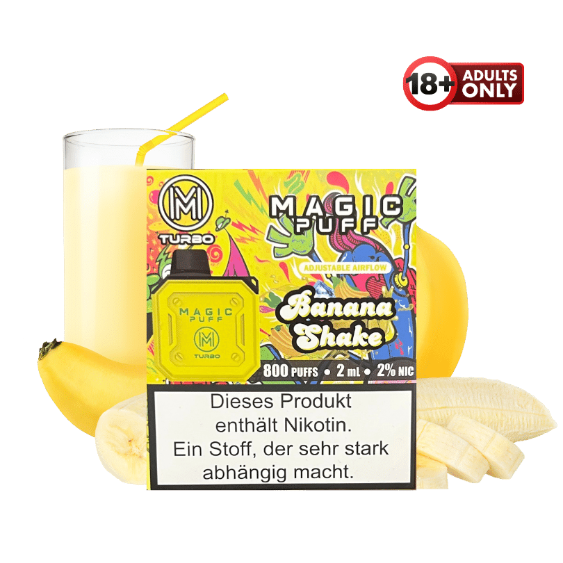 Magic Puff Turbo 800 Banana Shake - günstig kaufen bei SwiftGoods4u