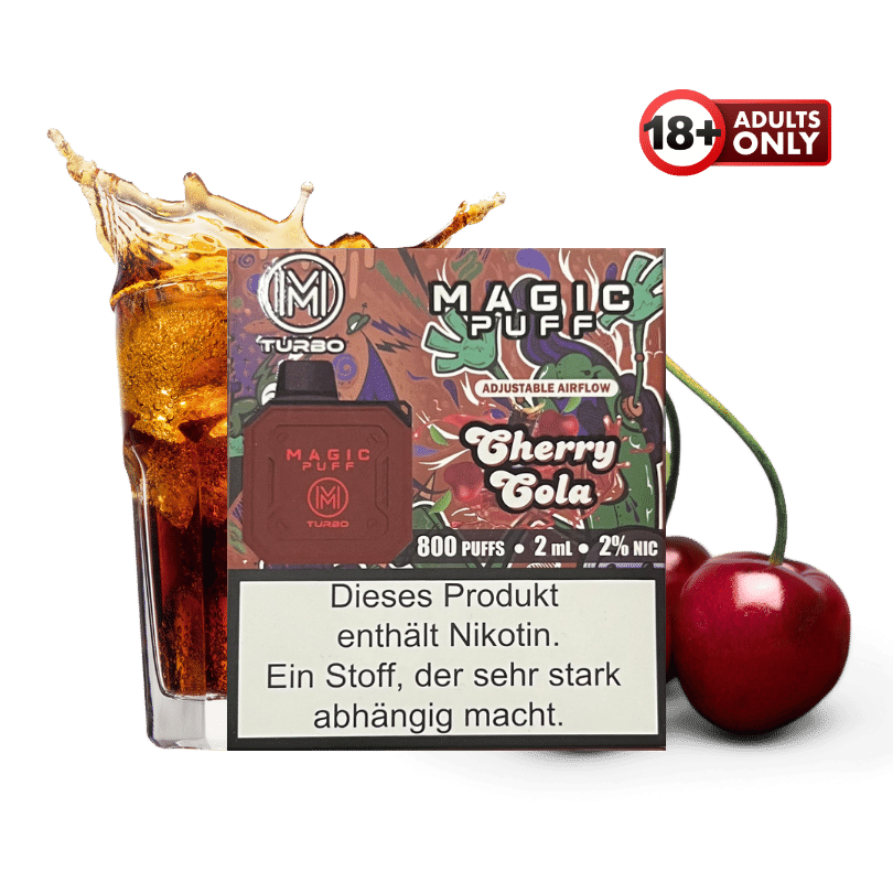 Magic Puff Turbo 800 Cherry Cola | ab 5,99 gnstig kaufen | Vape Magic Puff Turbo 800 Cherry Cola | ab 5,99 gnstig kaufen | Vape