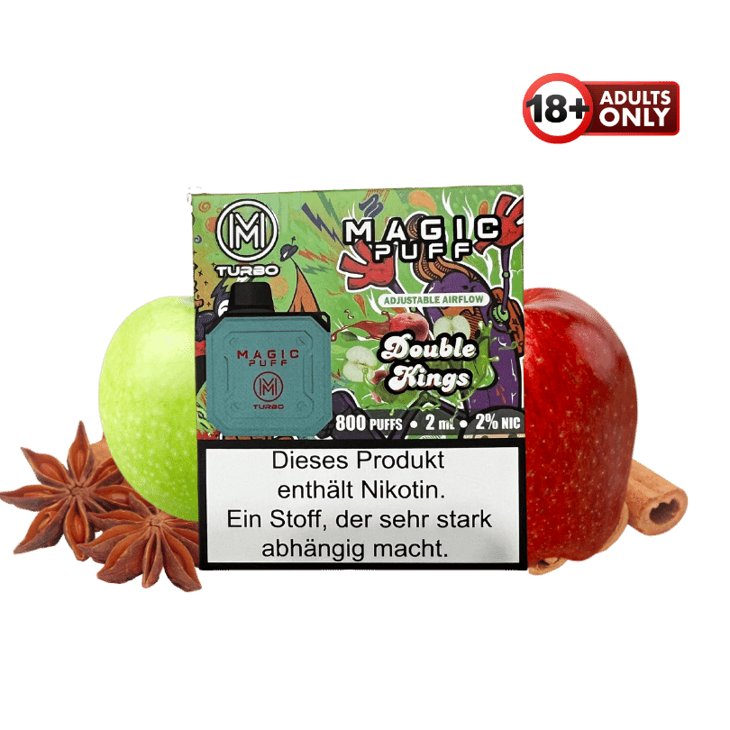 Magic Puff Turbo 800 Double Kings - günstig kaufen bei SwiftGoods4u
