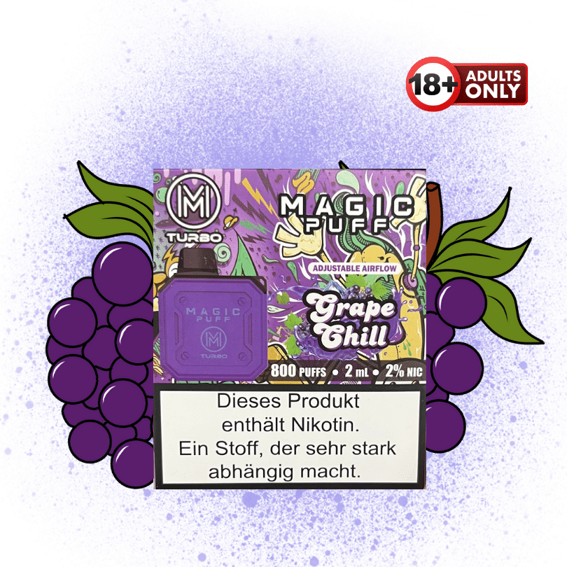 Magic Puff Turbo 800 Grape Chill - günstig kaufen bei SwiftGoods4u