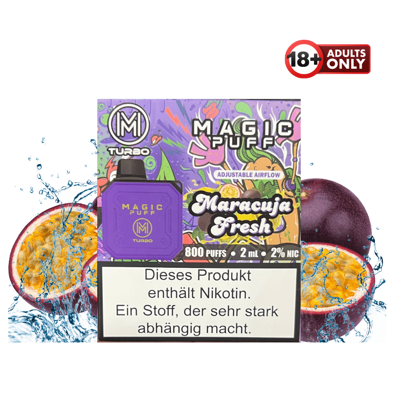 Magic Puff Turbo 800 Maracuja Fresh - günstig kaufen bei SwiftGoods4u