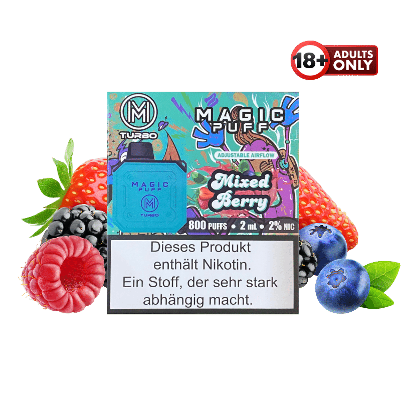 Magic Puff Turbo 800 Mixed Berry - günstig kaufen bei SwiftGoods4u