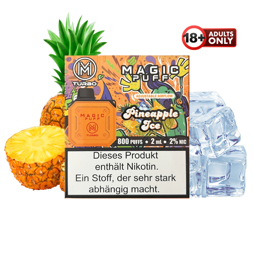Magic Puff Turbo 800 Pineapple Ice - günstig kaufen bei SwiftGoods4u