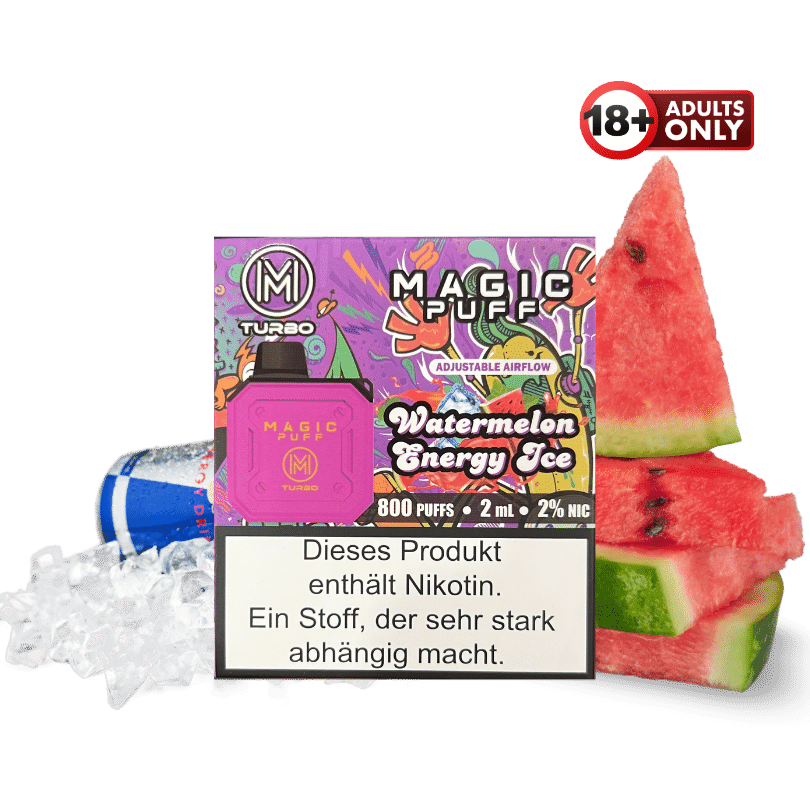 Magic Puff Turbo 800 Watermelon Energy Ice - günstig kaufen bei SwiftGoods4u