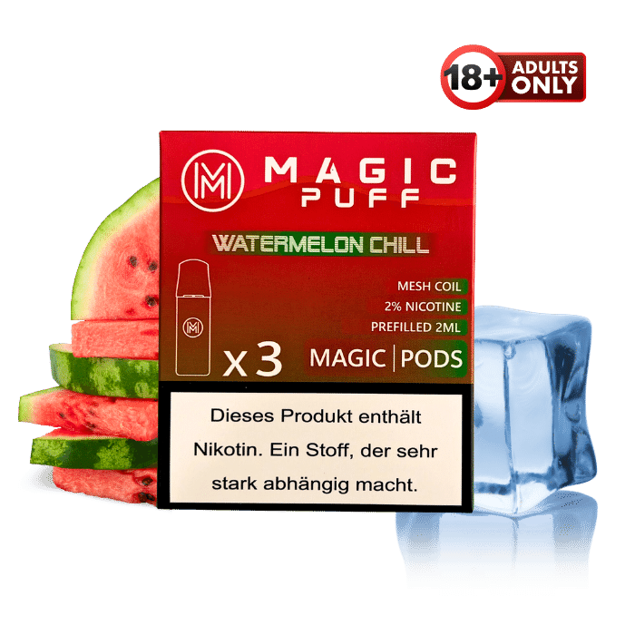 Magic Puff Watermelon Chill Pods - günstig kaufen bei SwiftGoods4u