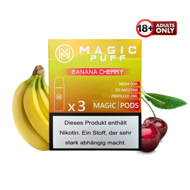 Magic Puff Banana Cherry Pods - günstig kaufen bei SwiftGoods4u