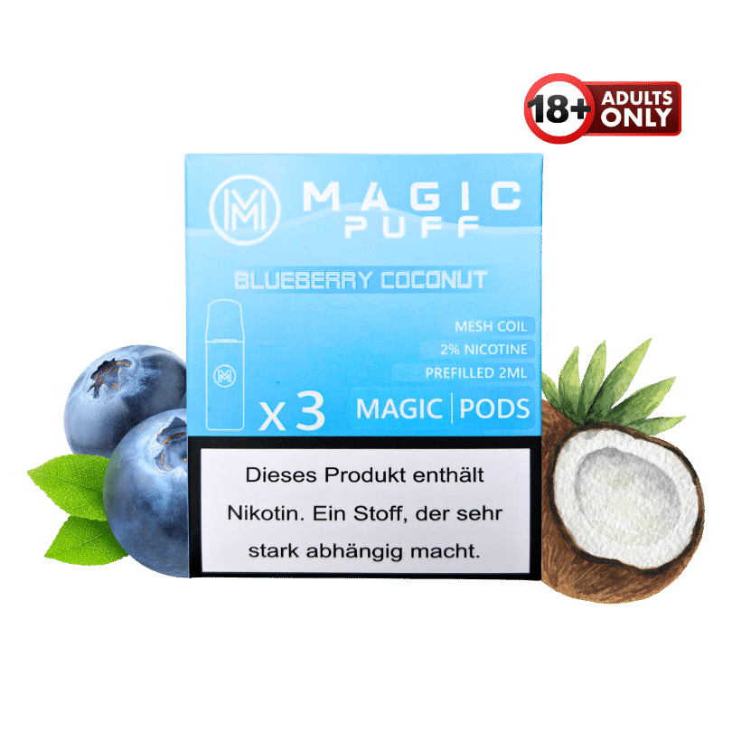 Magic Puff Blueberry Coconut Pods - günstig kaufen bei SwiftGoods4u
