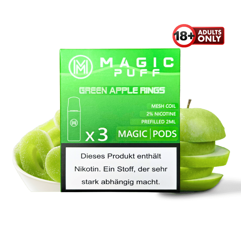 Magic Puff Green Apple Rings Pods - günstig kaufen bei SwiftGoods4u