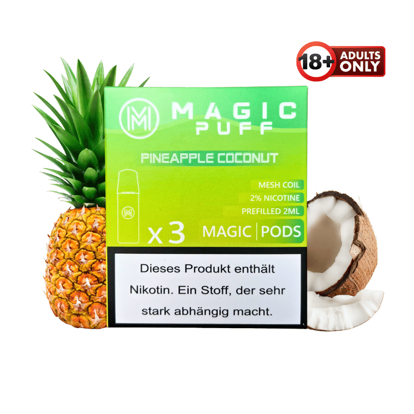 Magic Puff Pineapple Coconut Pods | 3er Pack