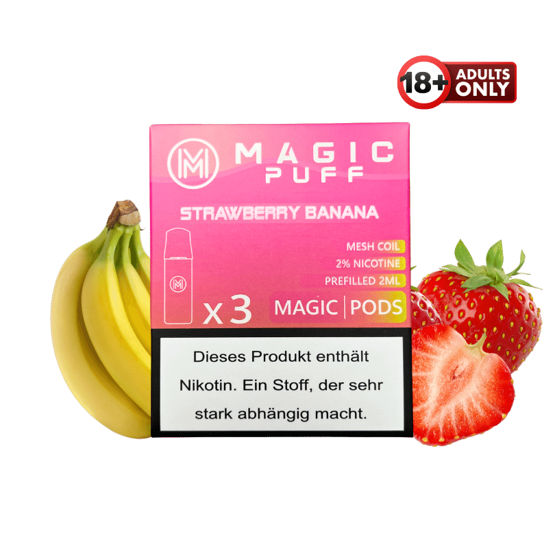 Magic Puff Strawberry Banana Pods - günstig kaufen bei SwiftGoods4u