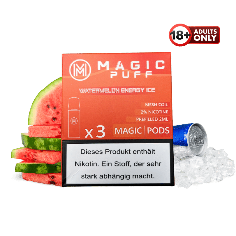 Magic Puff Watermelon Energy Ice Pods - günstig kaufen bei SwiftGoods4u