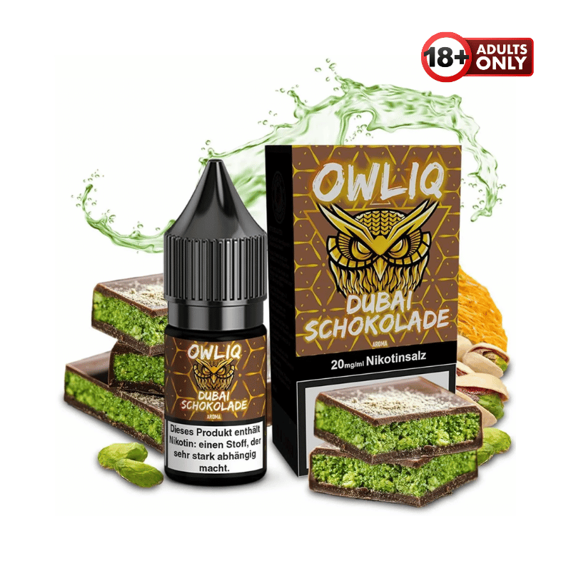 OWLIQ Dubai Schokolade Liquid gnstig kaufen | Nikotinsalz OWLIQ Dubai Schokolade Liquid gnstig kaufen | Nikotinsalz